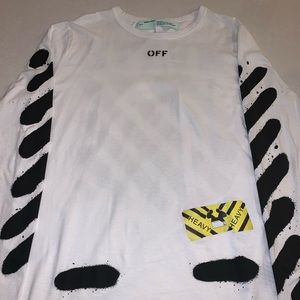 Off-White White spray paint shirt